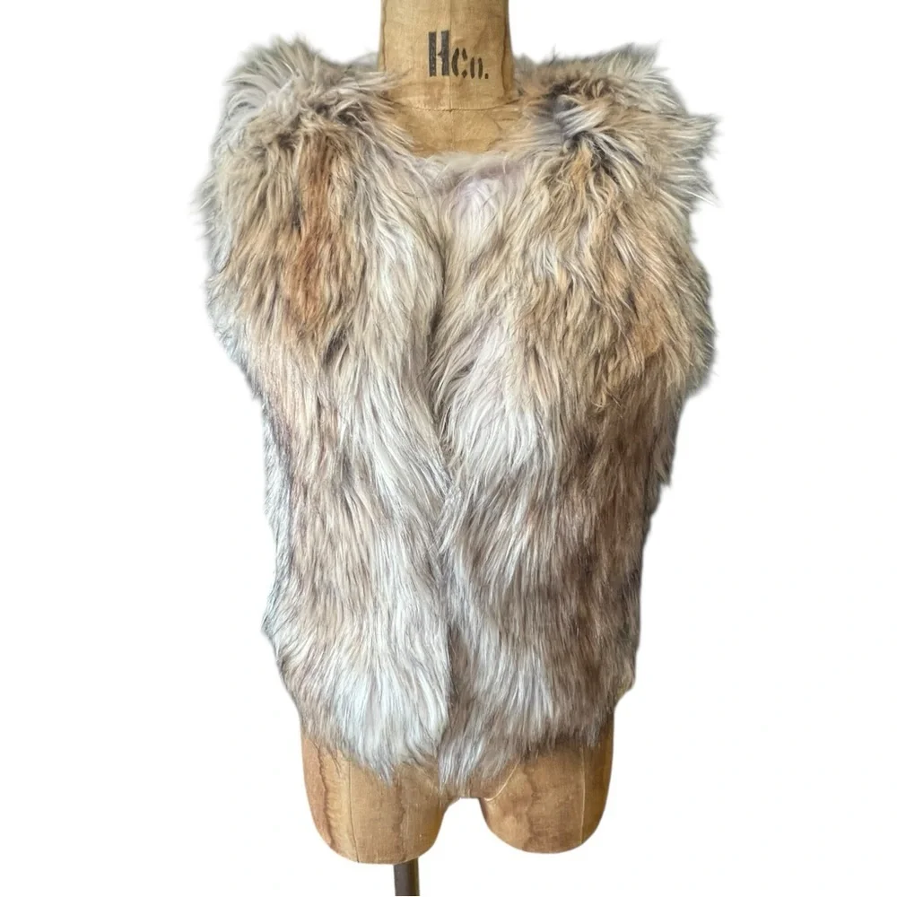 BB Dakota Mixed Fur Vest NWOT XS - Picture 5 of 9